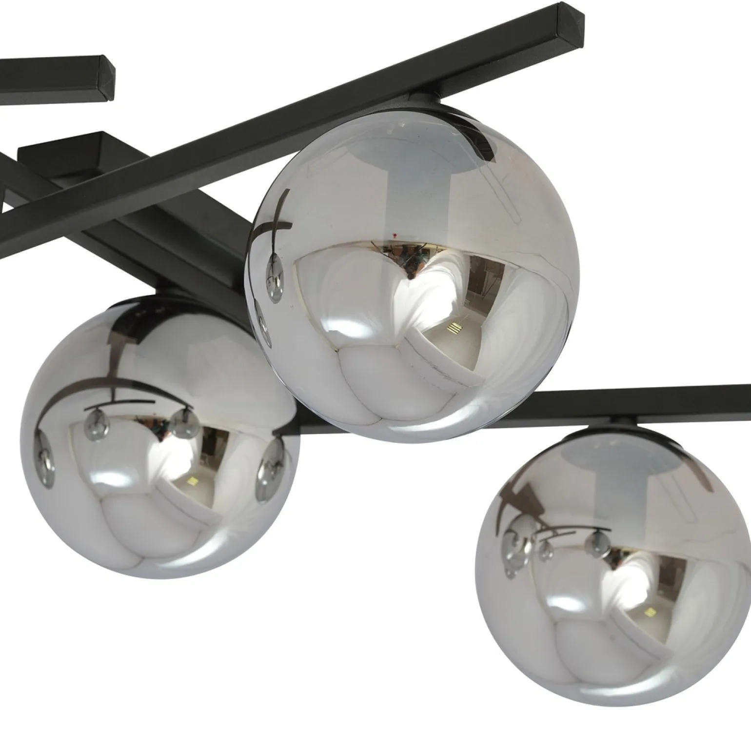 Sklep Kaja Czarna lampa sufitowa z kloszami, do sypialni 1104/4 SMART | Kaja