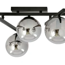 Sklep Kaja Czarna lampa sufitowa z kloszami, do sypialni 1104/4 SMART | Kaja