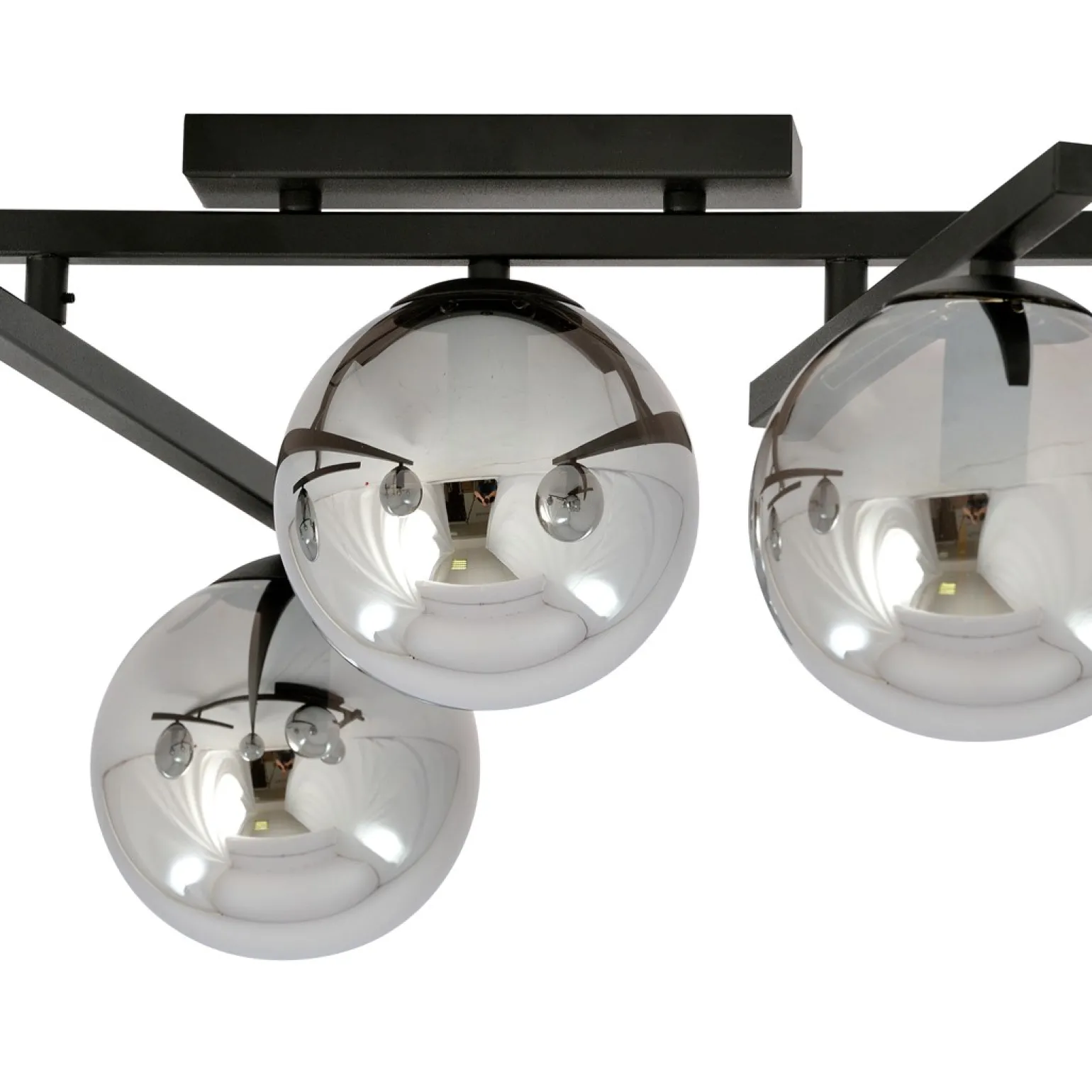 Sklep Kaja Czarna lampa sufitowa z kloszami, do sypialni 1104/4 SMART | Kaja