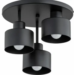 Clearance Czarna lampa sufitowa z metalowymi kloszami AL 62346 z serii ERANI Żyrandole Nowoczesne