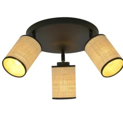 Best Czarna lampa sufitowa z ruchomymi światłami 1151/3PREM YOGA | Kaja Żyrandole Nowoczesne