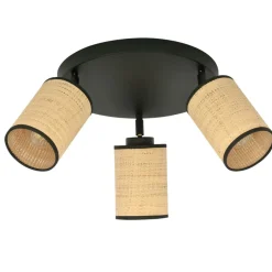 Best Czarna lampa sufitowa z ruchomymi światłami 1151/3PREM YOGA | Kaja Żyrandole Nowoczesne