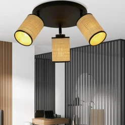 Best Czarna lampa sufitowa z ruchomymi światłami 1151/3PREM YOGA | Kaja Żyrandole Nowoczesne