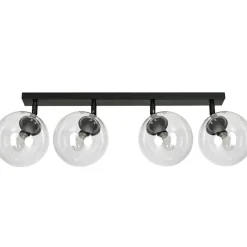 Best Czarna lampa sufitowa z regulowanymi kloszami 776/4 | Kaja Oświetlenie Żyrandole Nowoczesne