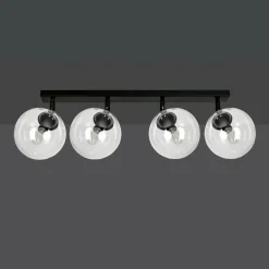 Best Czarna lampa sufitowa z regulowanymi kloszami 776/4 | Kaja Oświetlenie Żyrandole Nowoczesne
