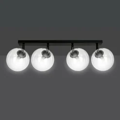 Best Czarna lampa sufitowa z regulowanymi kloszami 776/4 | Kaja Oświetlenie Żyrandole Nowoczesne