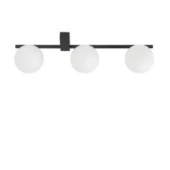 Sklep Kaja Czarna lampa sufitowa z trzema okrągłymi kloszami 10301 PIK | Kaja