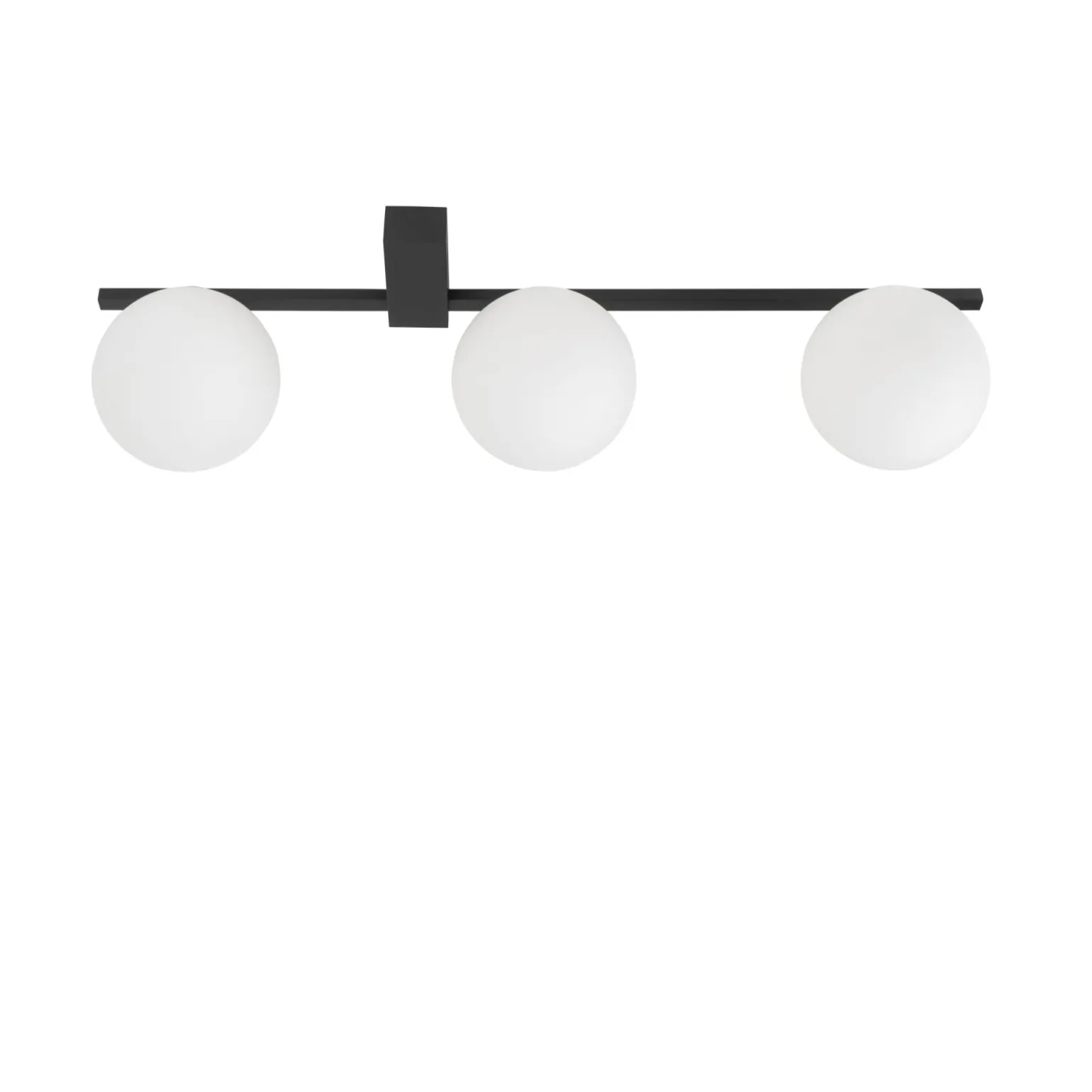 Sklep Kaja Czarna lampa sufitowa z trzema okrągłymi kloszami 10301 PIK | Kaja