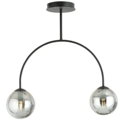Best Czarna lampa sufitowa z wygiętym w łuk stelażem 1287/2 z serii ARCHI Żyrandole Nowoczesne
