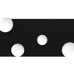 Cheap Czarna lampa w kształcie prostokąta z kloszami MLP8391 z serii BIBIONE | Kaja Oś Żyrandole Nowoczesne