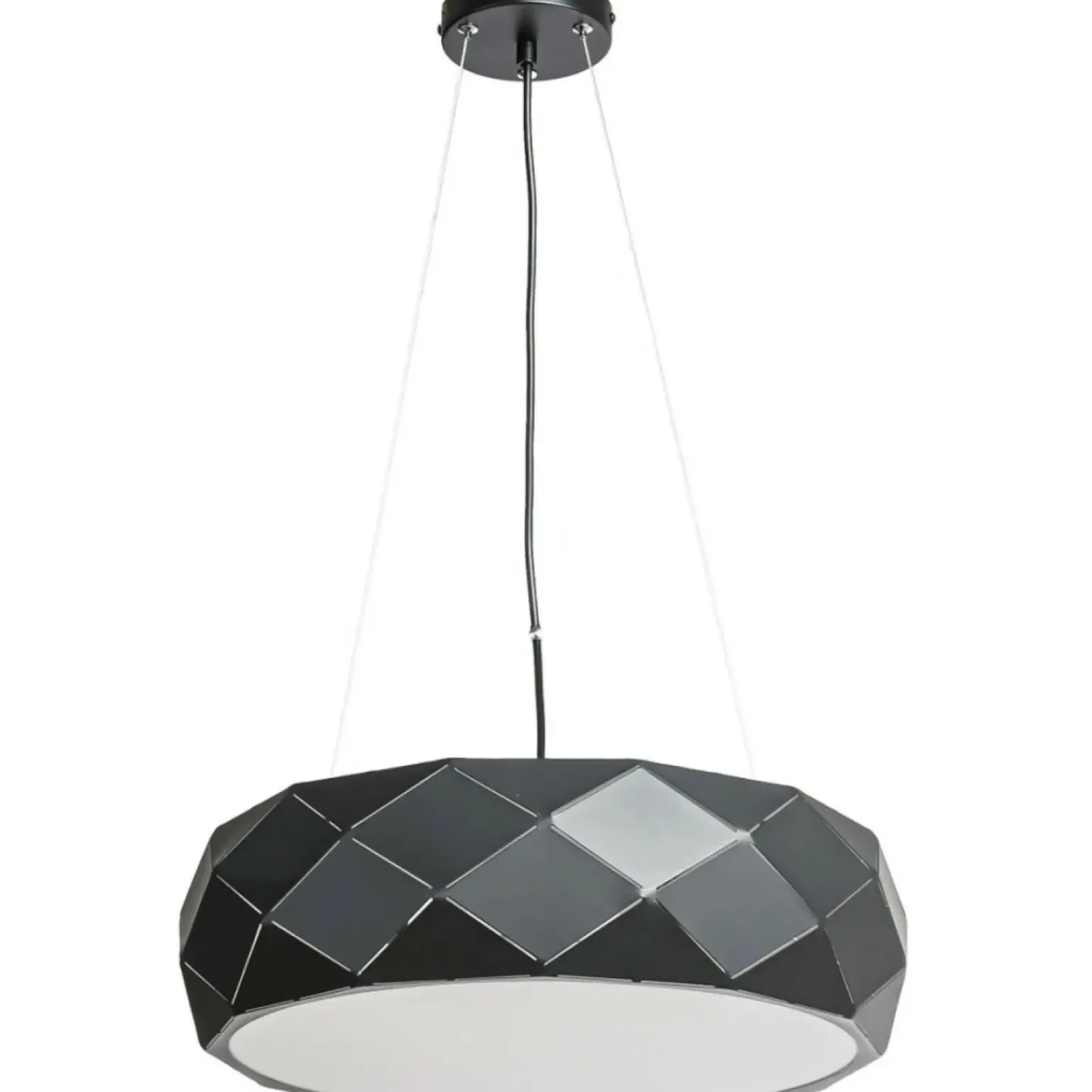 Clearance Czarna lampa wisząca, do salonu LP-8069/1P BK REUS | Kaja Oświetlenie Żyrandole Nowoczesne
