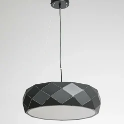 Clearance Czarna lampa wisząca, do salonu LP-8069/1P BK REUS | Kaja Oświetlenie Żyrandole Nowoczesne