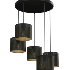 Cheap Czarna lampa wisząca do stylowego salonu LX 5255 z serii LOFT SHADE Żyrandole Nowoczesne