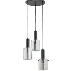 Cheap Czarna lampa wisząca, estetyczne, proste klosze AL 62414 z serii CELIA Żyrandole Nowoczesne