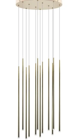 Cheap Czarna lampa wisząca LED 3000K wąski tuby AZ3419 LOUISE | Kaja Żyrandole Nowoczesne