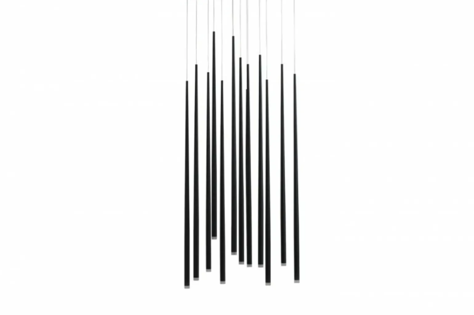 Cheap Czarna lampa wisząca LED 3000K wąski tuby AZ3419 LOUISE | Kaja Żyrandole Nowoczesne