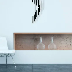 Best Sale Czarna lampa wisząca LED o mocy 12W ML6161 z serii CARBON | Kaja Oświetlenie Żyrandole Nowoczesne