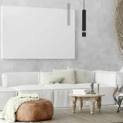 Best Czarna lampa wisząca, pojedyncza tuba MLP6305 z serii JOKER | Kaja Oświetlenie Żyrandole Nowoczesne