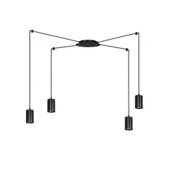 Store Czarna lampa wisząca w stylu industrialnym 524/4 | Kaja Oświetlenie Żyrandole Nowoczesne