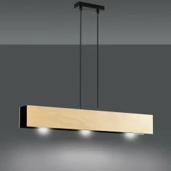 Clearance Czarna lampa wisząca w stylu skandynawskim 610/3 | Kaja Oświetlenie Żyrandole Nowoczesne