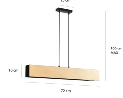 Clearance Czarna lampa wisząca w stylu skandynawskim 610/3 | Kaja Oświetlenie Żyrandole Nowoczesne