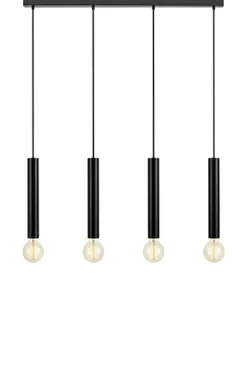 Cheap Czarna lampa wisząca z czterema kloszami 108264 | Kaja Oświetlenie Żyrandole Nowoczesne