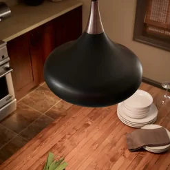 Hot Czarna lampa wisząca, z dużym gwintem FE-BESO-P-M-DBZ z serii BESO Żyrandole Nowoczesne