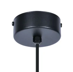 Hot Czarna lampa wisząca z dużym kloszem 30 cm K-4922 | Kaja Oświetlenie Żyrandole Nowoczesne