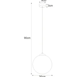 Hot Czarna lampa wisząca z dużym kloszem 30 cm K-4922 | Kaja Oświetlenie Żyrandole Nowoczesne