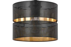 Sklep Kaja Czarna lampa wisząca z dwuczęściowym abażurem K-5220 z serii ZIMBO