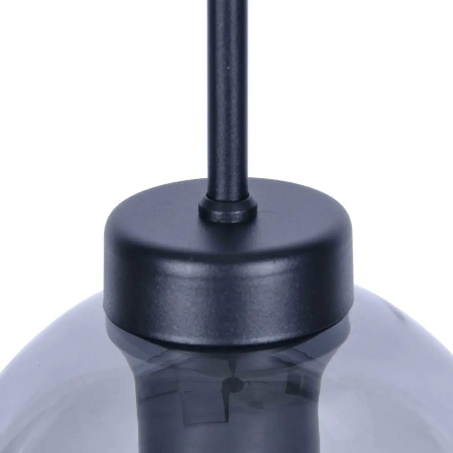 New Czarna lampa wisząca z dymionym kloszem K-4877 z serii ALDAR Żyrandole Nowoczesne