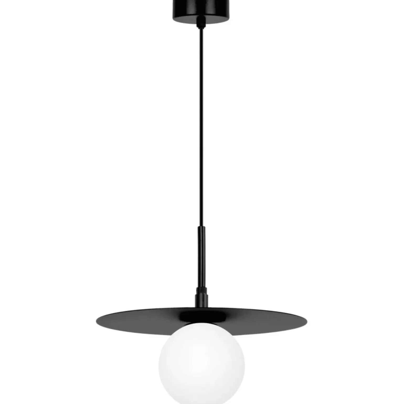 Cheap Czarna lampa wisząca z kloszem, regulowana tarcza K-5371 z serii SANTE Żyrandole Nowoczesne