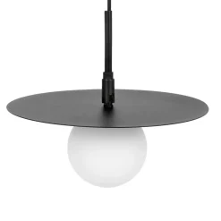Cheap Czarna lampa wisząca z kloszem, regulowana tarcza K-5371 z serii SANTE Żyrandole Nowoczesne