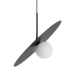 Cheap Czarna lampa wisząca z kloszem, na żarówkę G9 K-5372 z serii SANTE Żyrandole Nowoczesne