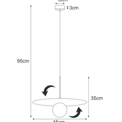 Cheap Czarna lampa wisząca z kloszem, na żarówkę G9 K-5372 z serii SANTE Żyrandole Nowoczesne