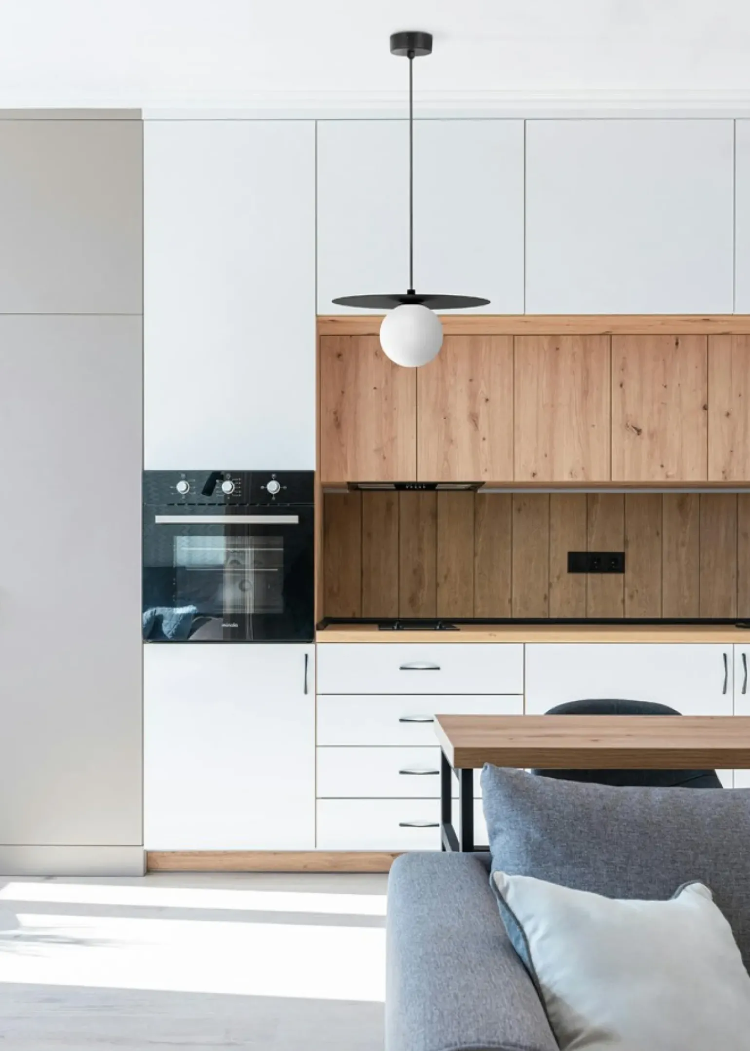 Cheap Czarna lampa wisząca z kloszem kulką ⌀10 cm K-5436 z serii ROBIN Żyrandole Nowoczesne