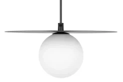 Cheap Czarna lampa wisząca z kloszem kulką ⌀10 cm K-5436 z serii ROBIN Żyrandole Nowoczesne
