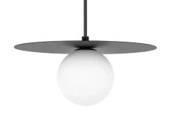 Cheap Czarna lampa wisząca z kloszem kulką ⌀10 cm K-5436 z serii ROBIN Żyrandole Nowoczesne