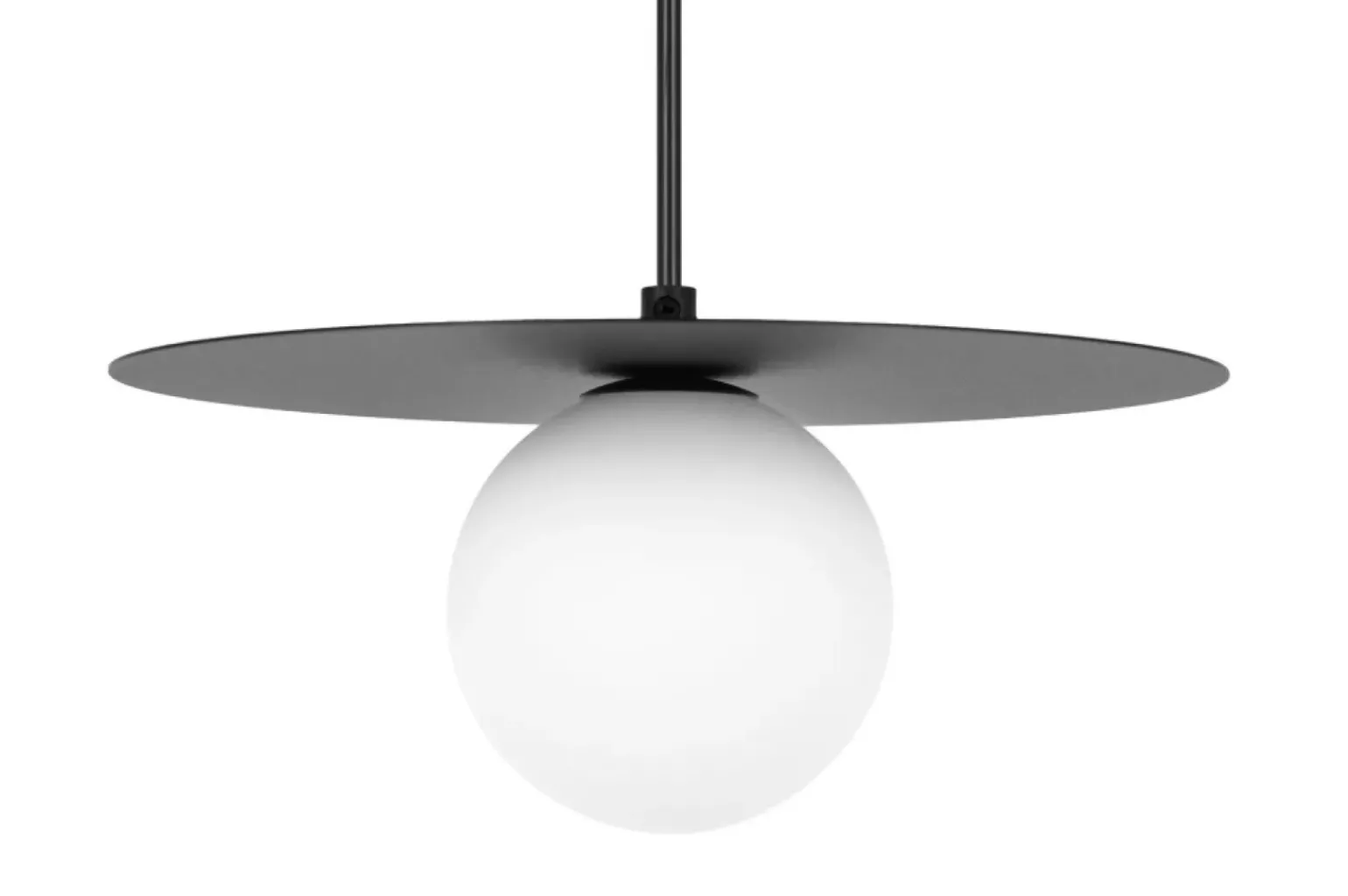 Cheap Czarna lampa wisząca z kloszem kulką ⌀10 cm K-5436 z serii ROBIN Żyrandole Nowoczesne