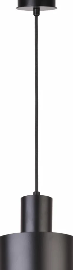 Best Sale Czarna lampa wisząca z małym, metalowym kloszem SIG 30897 z serii RIF Żyrandole Nowoczesne