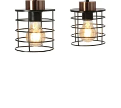 Shop Czarna lampa wisząca z odsłoniętą żarówką 32-00361 GLOB | Kaja Żyrandole Nowoczesne