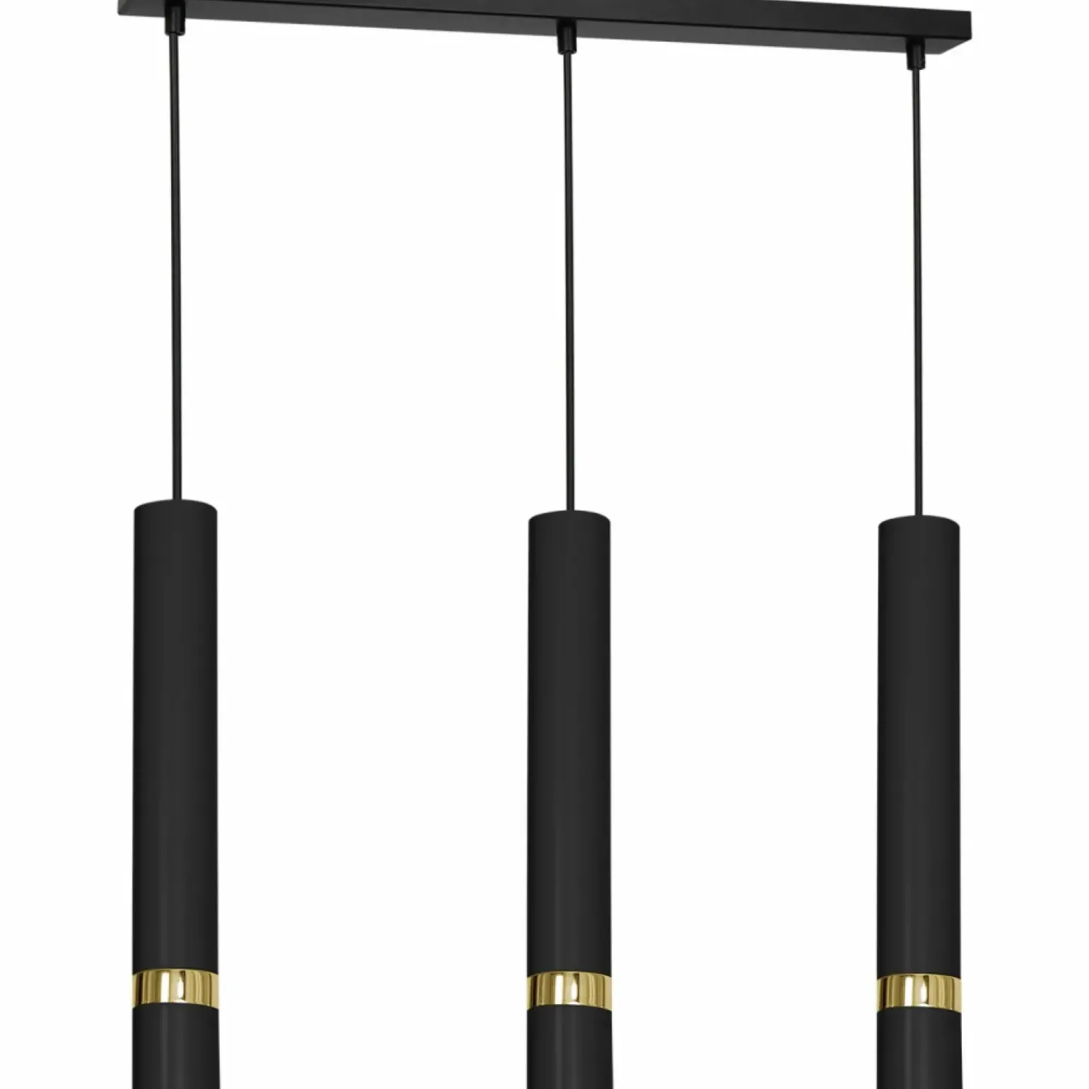 Best Czarna lampa wisząca z regulowaną wysokością LX 1555 z serii RENO Żyrandole Nowoczesne