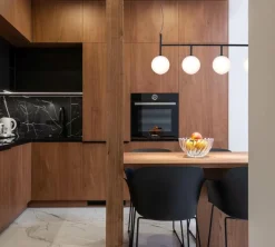 Flash Sale Czarna lampa z białymi kloszami nad stół K-4833 FARO | Kaja Żyrandole Nowoczesne