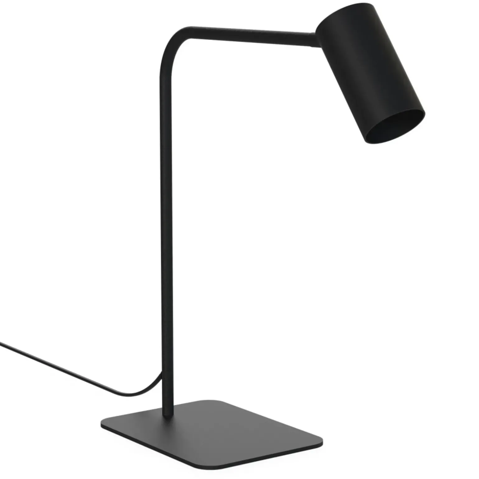 Sklep Kaja Czarna lampka biurkowa na jedną żarówkę GU10 7706 | Kaja Oświetlenie