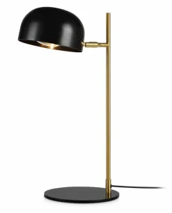 Sklep Kaja Czarna lampka biurkowa z kloszem mały gwint 107938 | Kaja Oświetlenie