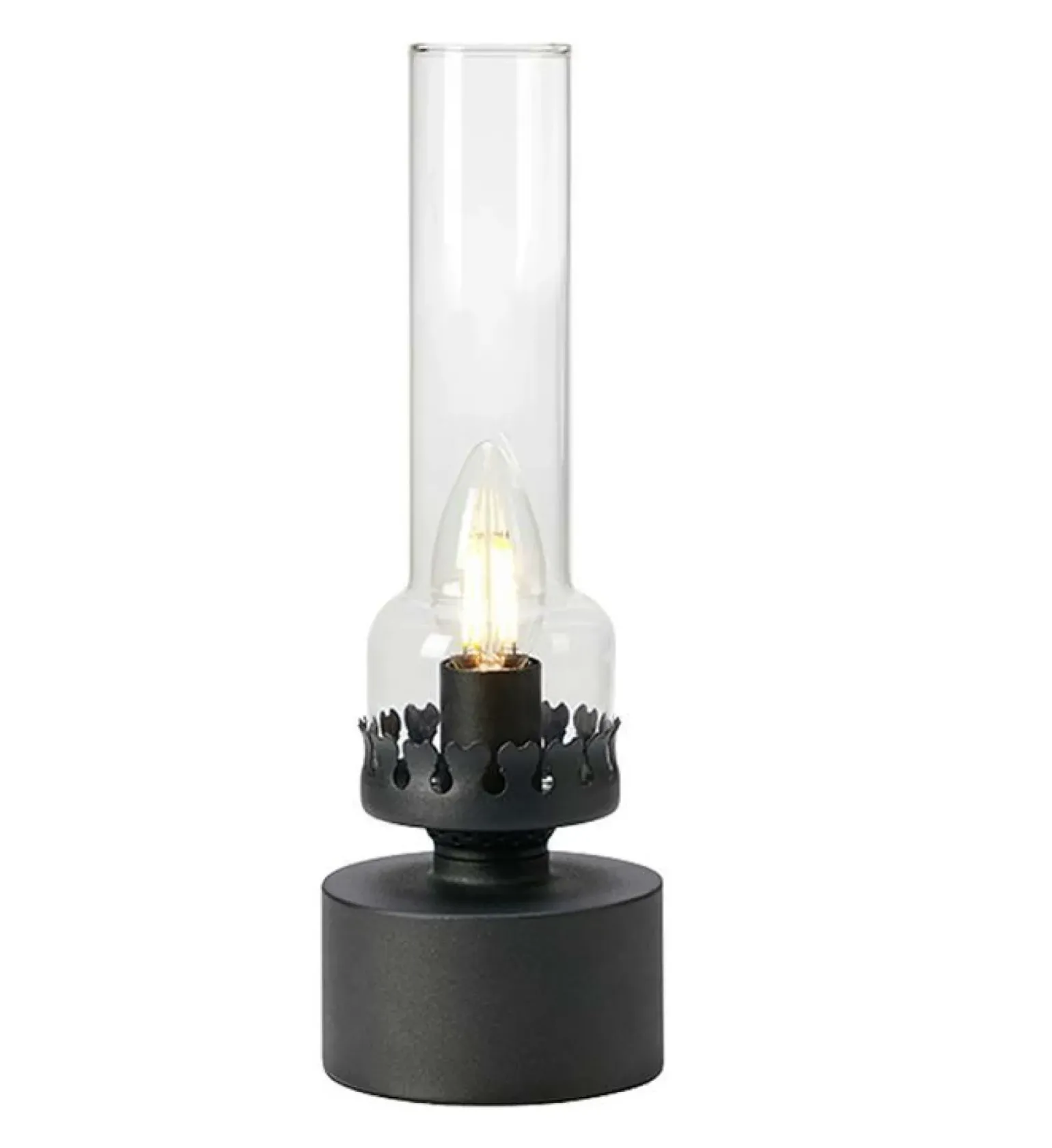 Sklep Kaja Czarna lampka inspirowana lampą naftową 108786 KANDELLA | Kaja