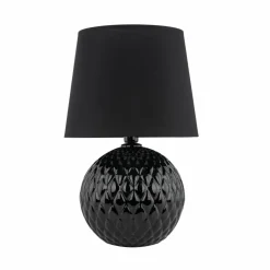 Sklep Kaja Czarna lampka na szafkę nocną TK 16047 SANTANA BLACK | Kaja