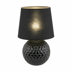 Sklep Kaja Czarna lampka na szafkę nocną TK 16047 SANTANA BLACK | Kaja