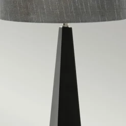 Sklep Kaja Czarna lampka stołowa z abażurem ASCENT-TL-BLK z serii ASCENT