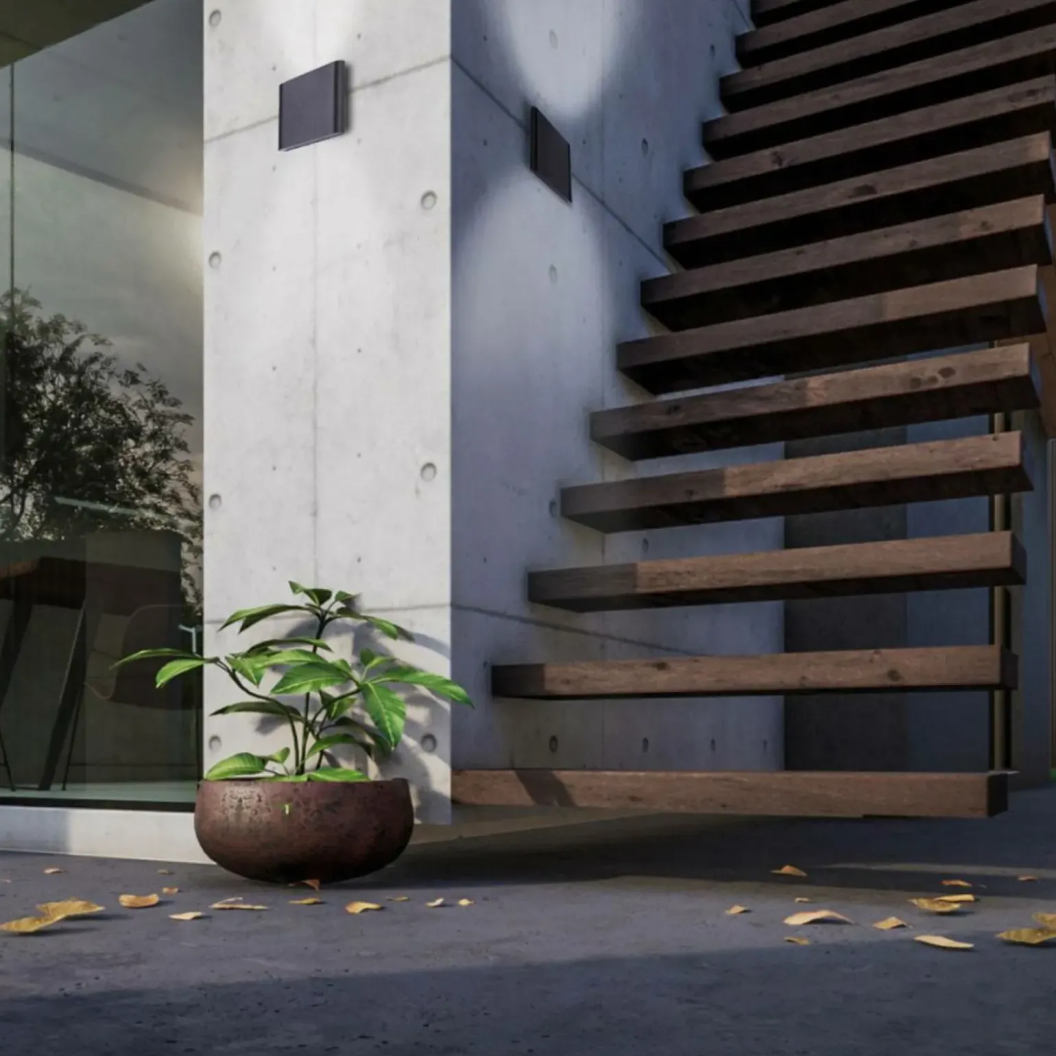 Sklep Kaja Czarna, ledowa lampa ścienna na elewację LP-1556/1W BK z serii SAP